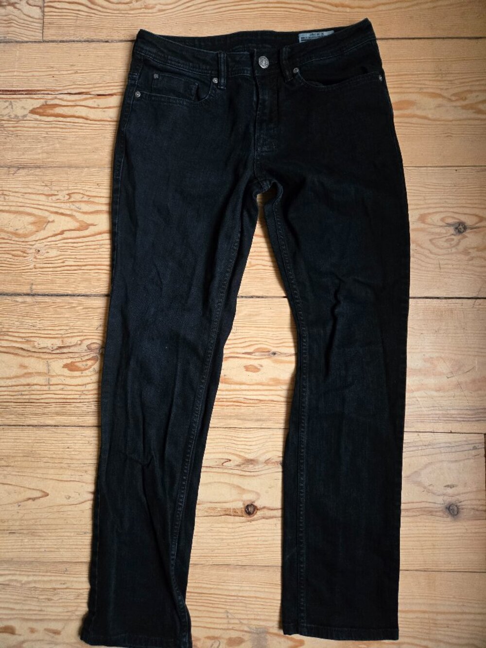 Buffalo David Bitton Black Slim Straight Stretch Jeans 30x32